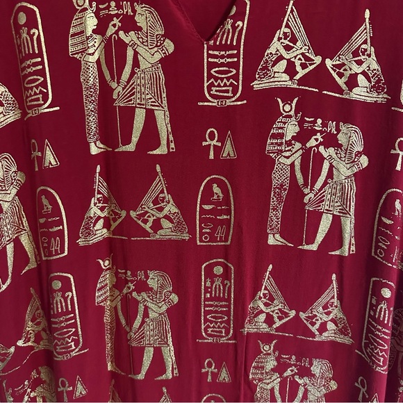 Red and Gold Egyptian Dress - Picture 3 of 6